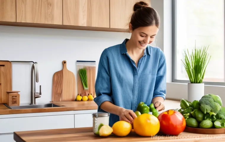 식품과 미세플라스틱 문제 - **Prompt:** A dynamic, illustrative image depicting the unseen journey of microplastics into our foo...