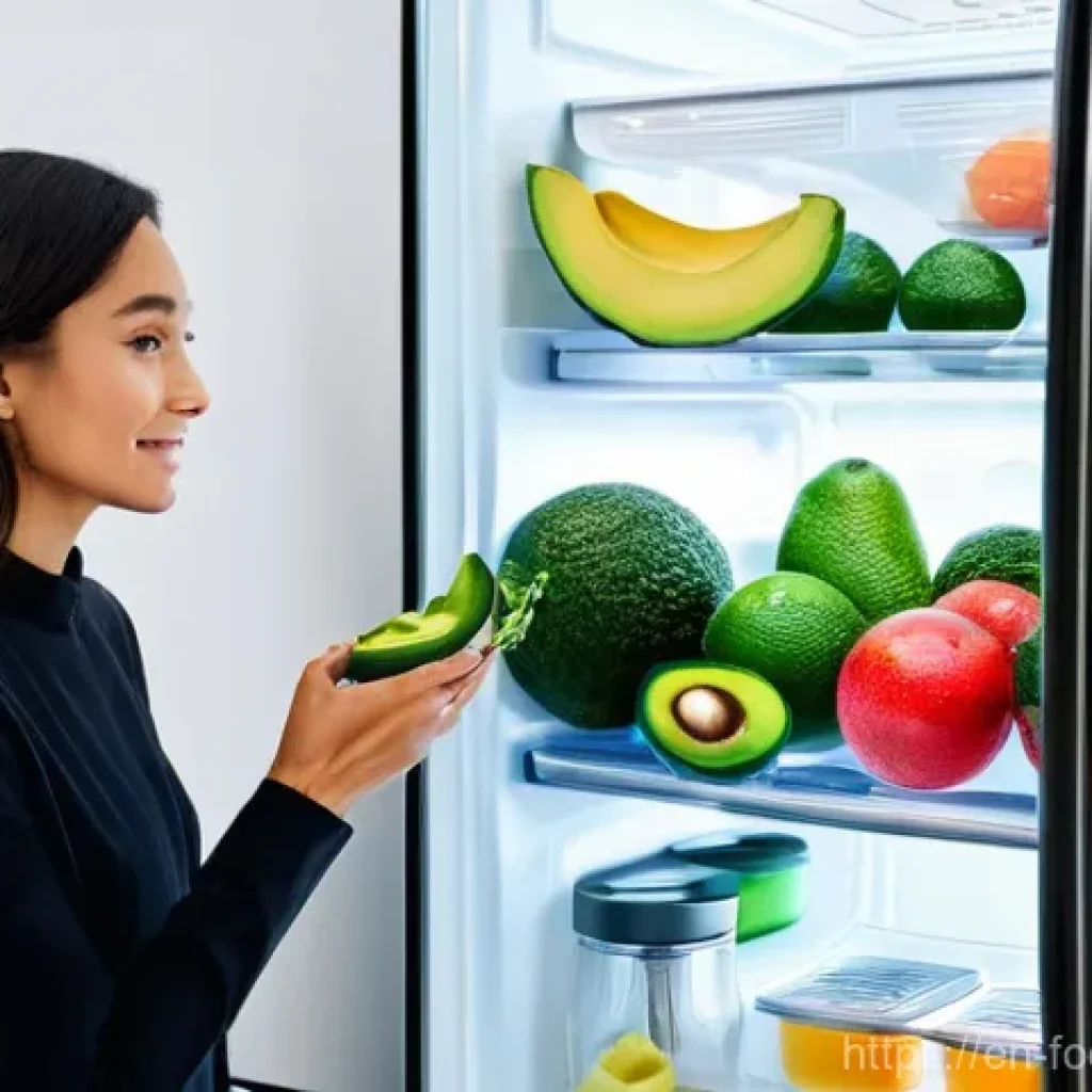 식품 품질 예측 모델 - **Prompt 1:** A brightly lit, futuristic kitchen where a person in their late 20s, dressed in a styl...